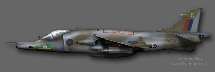 Harrier GR.3 XW924 3(F) Sqn